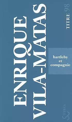 Couverture du produit · Bartleby et compagnie