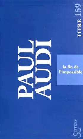 Couverture du produit · La fin de l'impossible