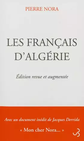 Couverture du produit · Les Français d?Algérie