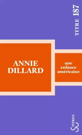 Couverture du produit · Une Enfance Americaine