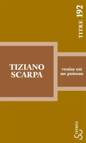 Couverture du produit · VENISE EST UN POISSON