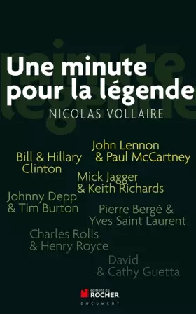 Couverture du produit · Une minute pour la légende