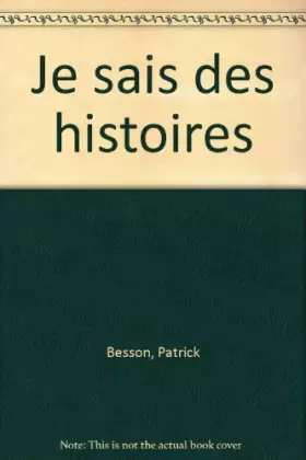 Couverture du produit · Je sais des histoires