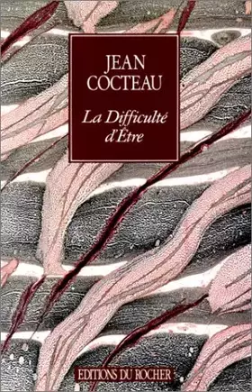 Couverture du produit · La Difficulté d'être