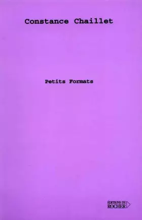 Couverture du produit · Petits formats