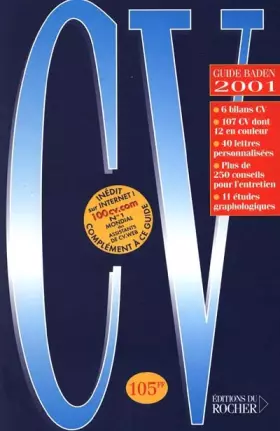Couverture du produit · Guide du CV 2001