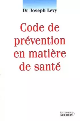 Couverture du produit · Code de prévention en matière de santé