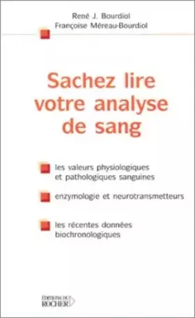 Couverture du produit · Sachez lire votre analyse de sang