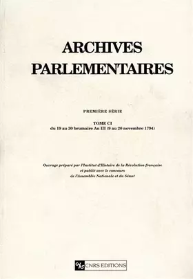 Couverture du produit · Archives parlementaires - tome C1 (1)