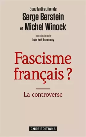Couverture du produit · Fascisme français ? La controverse