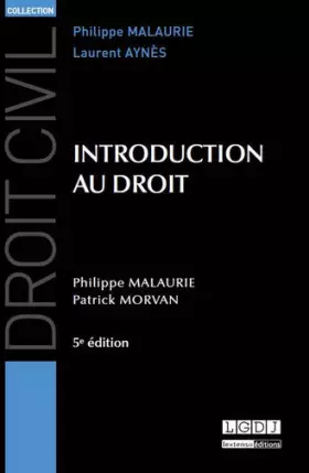 Couverture du produit · Introduction au droit, 5ème Ed