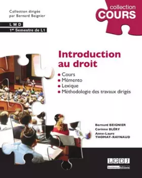Couverture du produit · Introduction au droit, 4ème Ed.