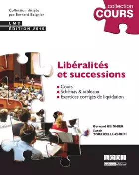 Couverture du produit · Libéralités et successions