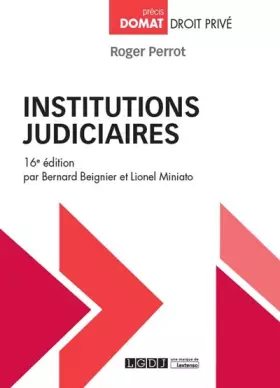 Couverture du produit · Institutions judiciaires