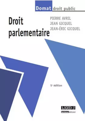 Couverture du produit · Droit parlementaire, 5ème Ed.