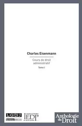 Couverture du produit · Cours de droit administratif Tome 1