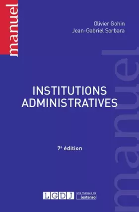 Couverture du produit · Institutions administratives