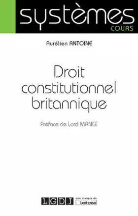 Couverture du produit · Droit constitutionnel britannique