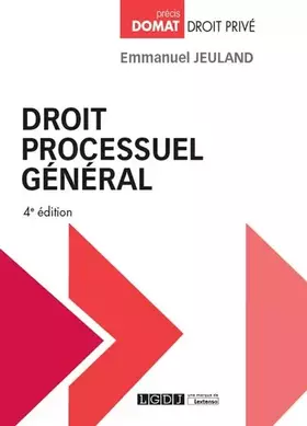 Couverture du produit · DROIT PROCESSUEL GENERAL - 4EME EDITION
