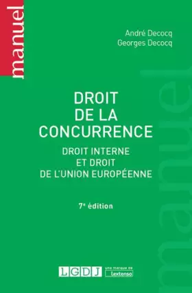 Couverture du produit · Droit de la concurrence, 7ème Ed.