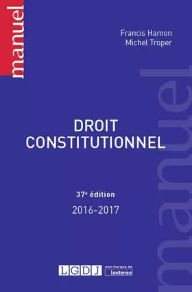 Couverture du produit · Droit constitutionnel