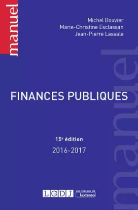 Couverture du produit · Finances publiques, 15ème Ed.
