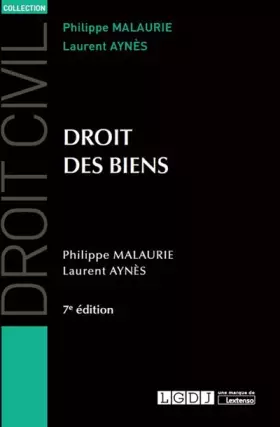 Couverture du produit · DROIT DES BIENS 7EME EDITION