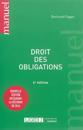 Couverture du produit · Droit des obligations