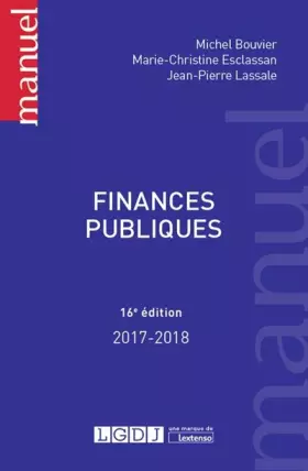 Couverture du produit · Finances publiques