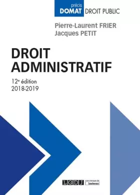 Couverture du produit · Droit administratif
