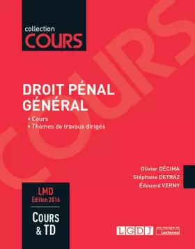 Couverture du produit · Droit pénal général, 2ème Ed.