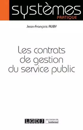 Couverture du produit · Les Contrats de gestion du service public