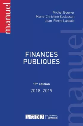 Couverture du produit · Finances publiques