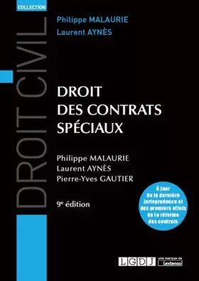 Couverture du produit · Droit des contrats spéciaux