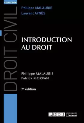 Couverture du produit · INTRODUCTION AU DROIT - 7EME EDITION