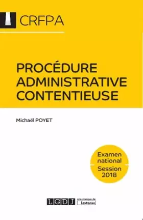 Couverture du produit · Procédure administrative contentieuse