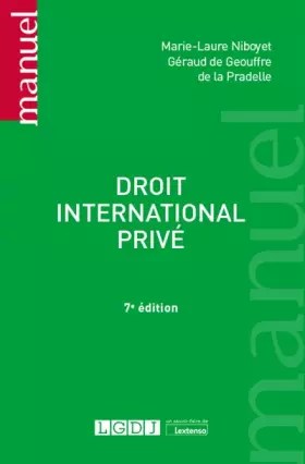 Couverture du produit · Droit international privé (2020)