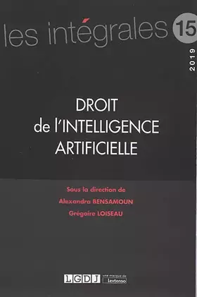 Couverture du produit · Droit de l'intelligence artificielle (2019) (Volume 15)