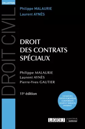 Couverture du produit · Droit des contrats spéciaux