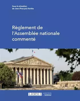Couverture du produit · Règlement de l'Assemblée nationale commenté