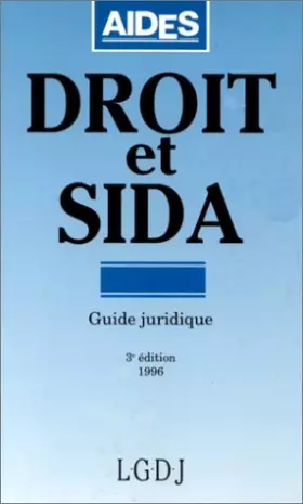 Couverture du produit · Droit et Sida, 3e édition