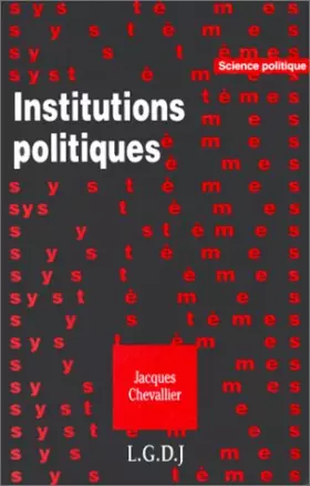 Couverture du produit · Institutions politiques