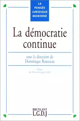 Couverture du produit · La Democratie Continue