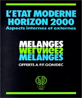 Couverture du produit · L'Etat moderne, horizon 2000