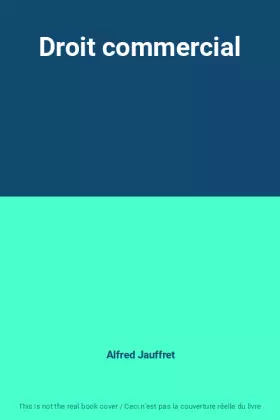 Couverture du produit · Droit commercial