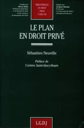 Couverture du produit · le plan en droit privé (296)