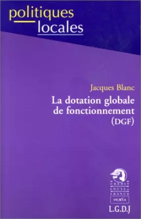 Couverture du produit · la dotation globale de fonctionnement (dgf)