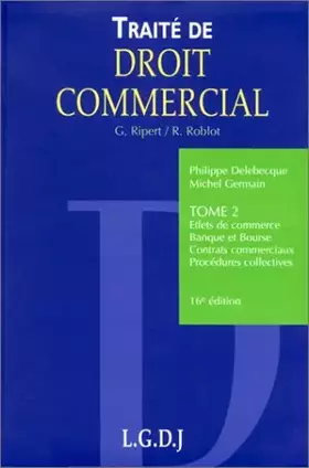 Couverture du produit · Droit commercial, tome 2