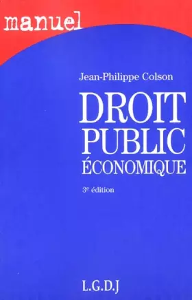 Couverture du produit · Droit Public Economique
