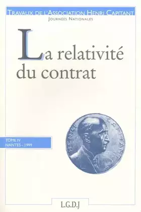 Couverture du produit · La Relativite du Contrat